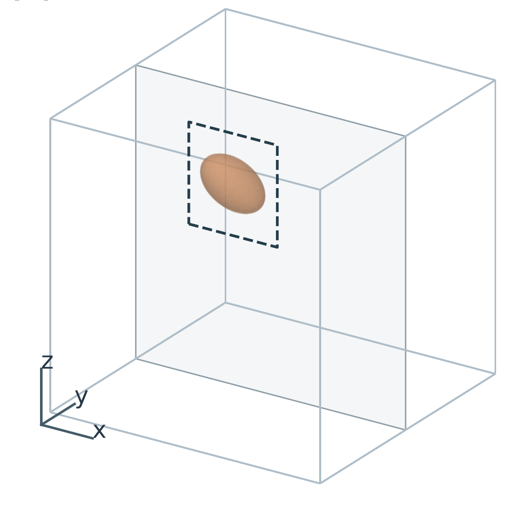 Selected geometry and viewing section