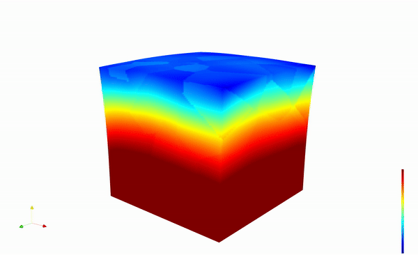 Fields inside a polycrystalline material